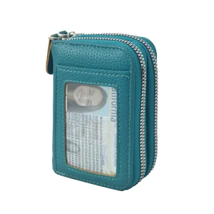Stylish And Functional Leather Zipper Wallet