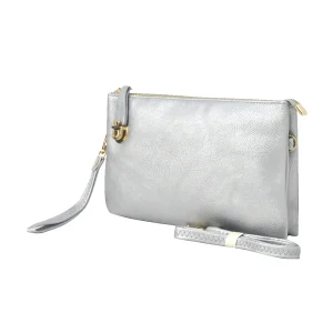 Elegant Silver Clutch Bag